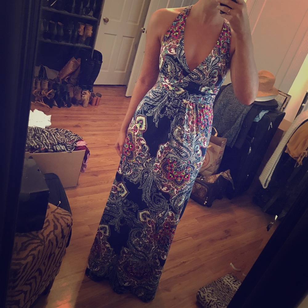 Patterned maxi dress